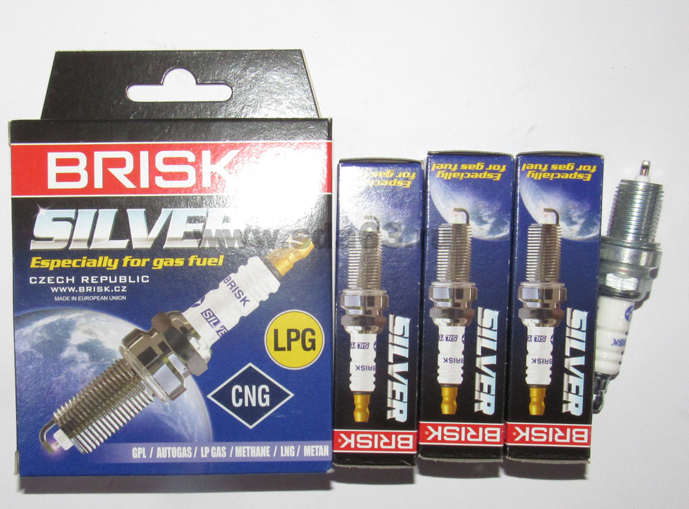 Свеча зажигания ГАЗ 40624 под ГБО (4 шт.)  BRISK SILVER