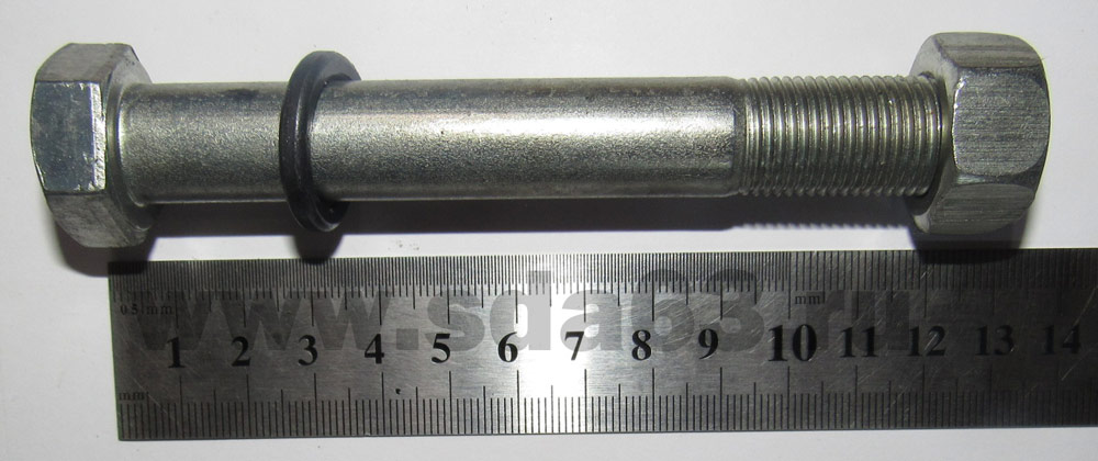 Болт М16*1,5*120 серьги рессоры ГАЗ 3302 с гайкой и гров.