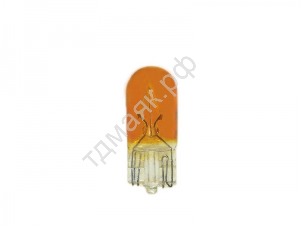 Лампа 5W 12V W2.1x9.5d бесцокольная желтая Маяк (упак.10шт) 