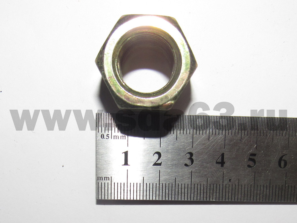 Гайка м16*1,5 высот.22мм. стремянки ГАЗ 3302 (уп. 20 шт.)