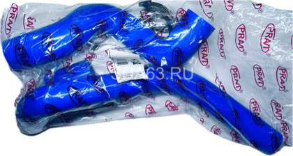Патрубки охлаждения УАЗ 3741 дв. 409 (3 шт.) силикон с хомутами PRAVT