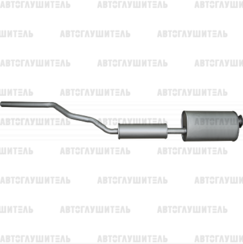 Глушитель+резонатор УАЗ 330365 дв. ЗМЗ 4091 инж Евро-4 Автоконтинент