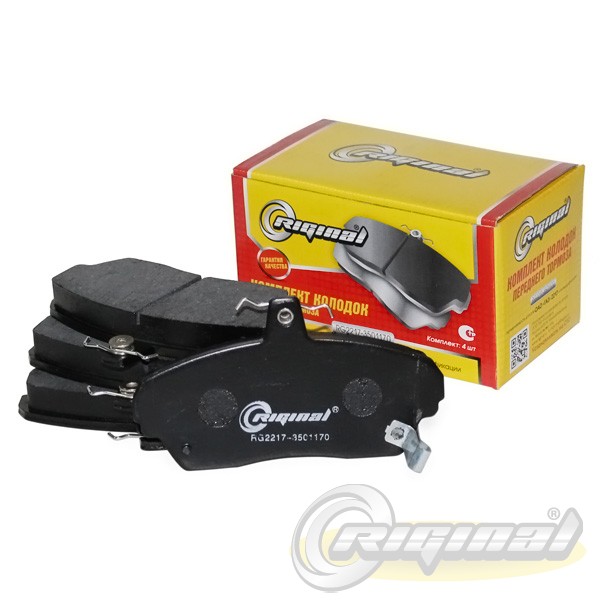 Колодки тормозные передние ГАЗ 3302 (с проточкой) Riginal