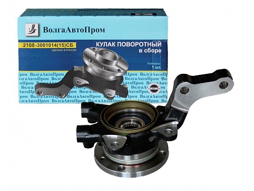 Кулак поворотный ВАЗ 2108 с подшипником и ступицей левый ВолгаАвтоПром