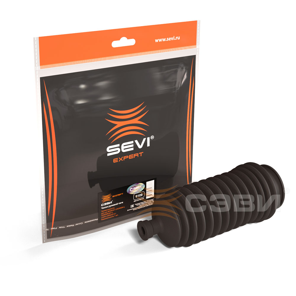 Чехол защитный рулевой рейки Lada Largus, Renault Logan (пыльник) SEVI (6109)