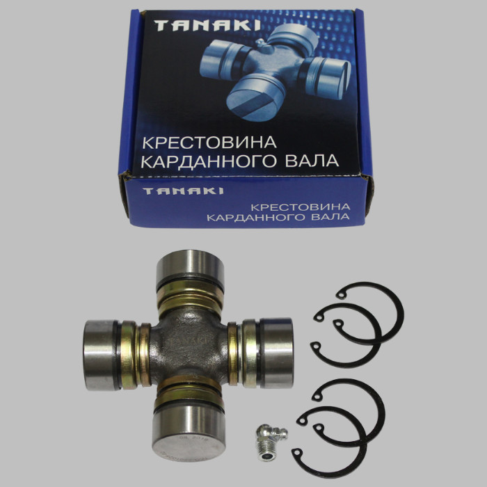 Крестовина ГАЗ 53, ПАЗ со стопорными кольцами TANAKI