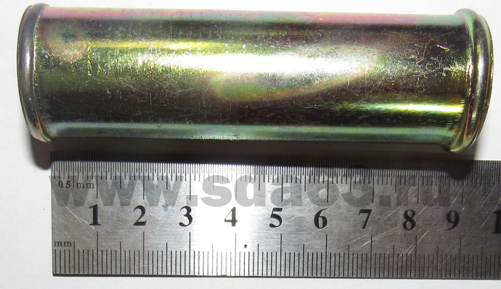 Переходник шлангов отопителя  25*25 мет.