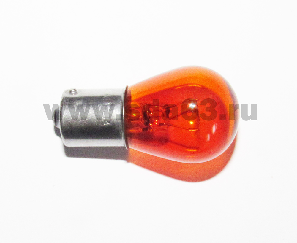 Лампа 21W 24V BAU15s желтая со смещенным цоколем (упак 10шт) Маяк