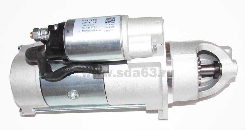 Стартер ГАЗ 3310 Валдай, ПАЗ  дв. Cummins ISF 3,8 (12В) с доп. реле(под один провод( В+)