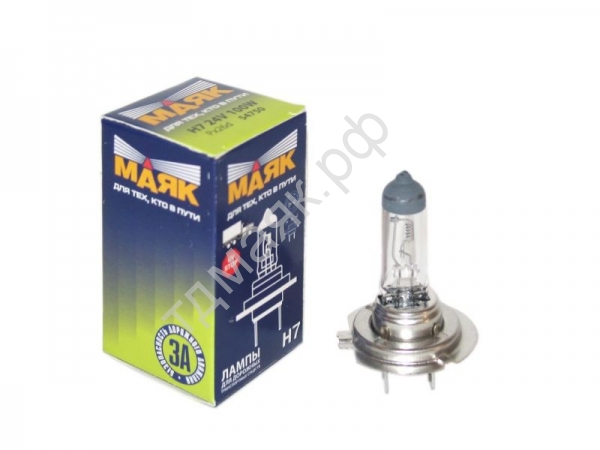 Лампа H7 24V 100W МАЯК