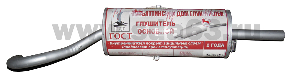 Глушитель ВАЗ 2106 ТДГ ГОСТ  ТД "Глушитель" г. Тольятти