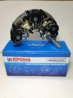 Диодный мост ВАЗ 2170-72, 2190, (к ген. 9412.3701-14М КЗАТЭ) усил. КРОНА г.Самара