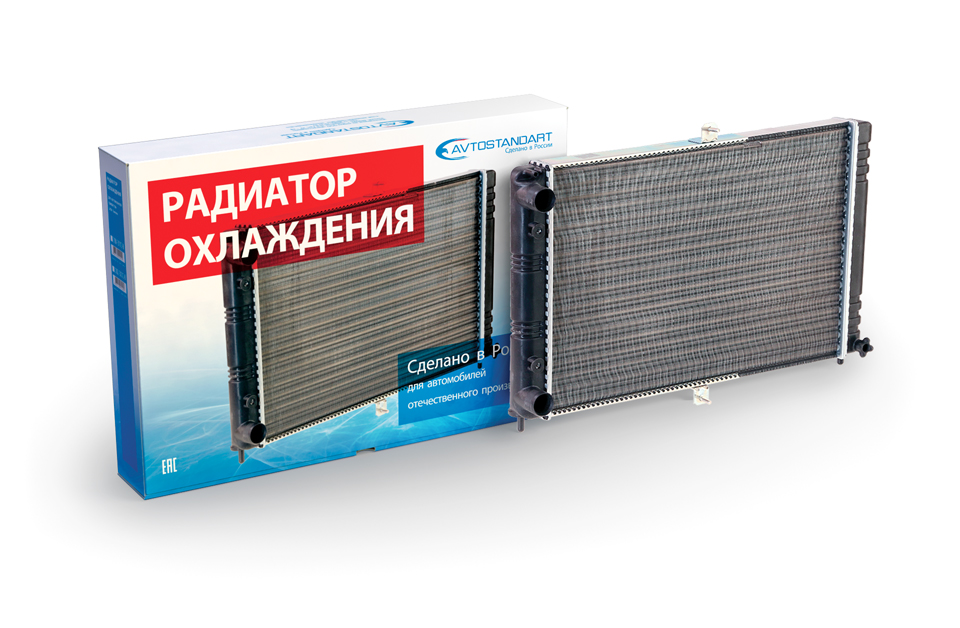 Радиатор охл. алюм. ВАЗ 21082 инжект. Автостандарт