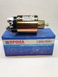 Втягивающее реле Газель-Бизнес,NEXT дв.Cummins 2.8 (для стартера 5266969 Cummins) 2 креп. отв. КРОНА