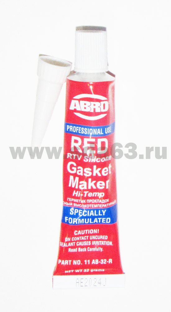 Автогерметик-прокладка (красный) 32г. ABRO MASTERS