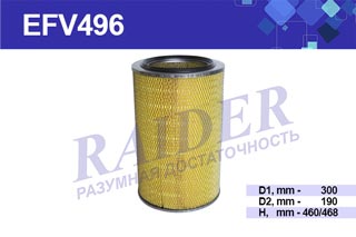 Эл-т фильт. возд. ф-ра КАМАЗ 6520 Евро-2 (осн. эл-т) Цитрон