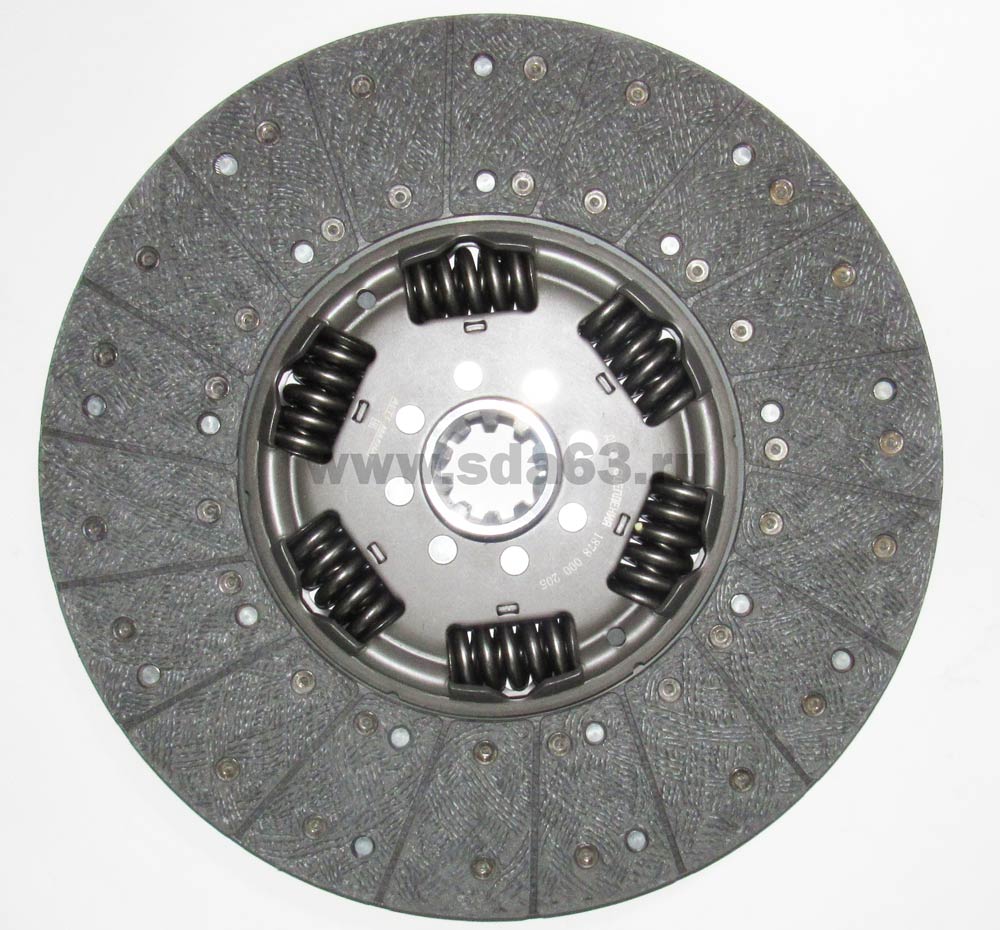 Диск сцепл ведомый КАМАЗ Евро-2 (КПП-ZF) MFZ-430 (аналог SACHS) АвтоМагнат