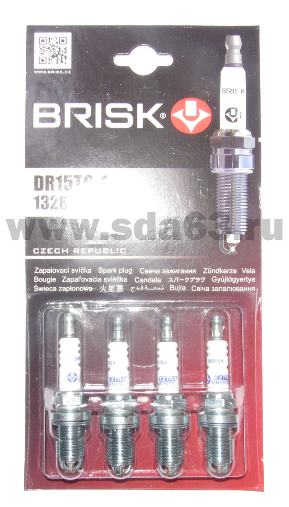 Свеча зажигания Лада 2110 инж. 16V 3-х эл. (1мм, R, Cu) 4шт, блистер HOFER