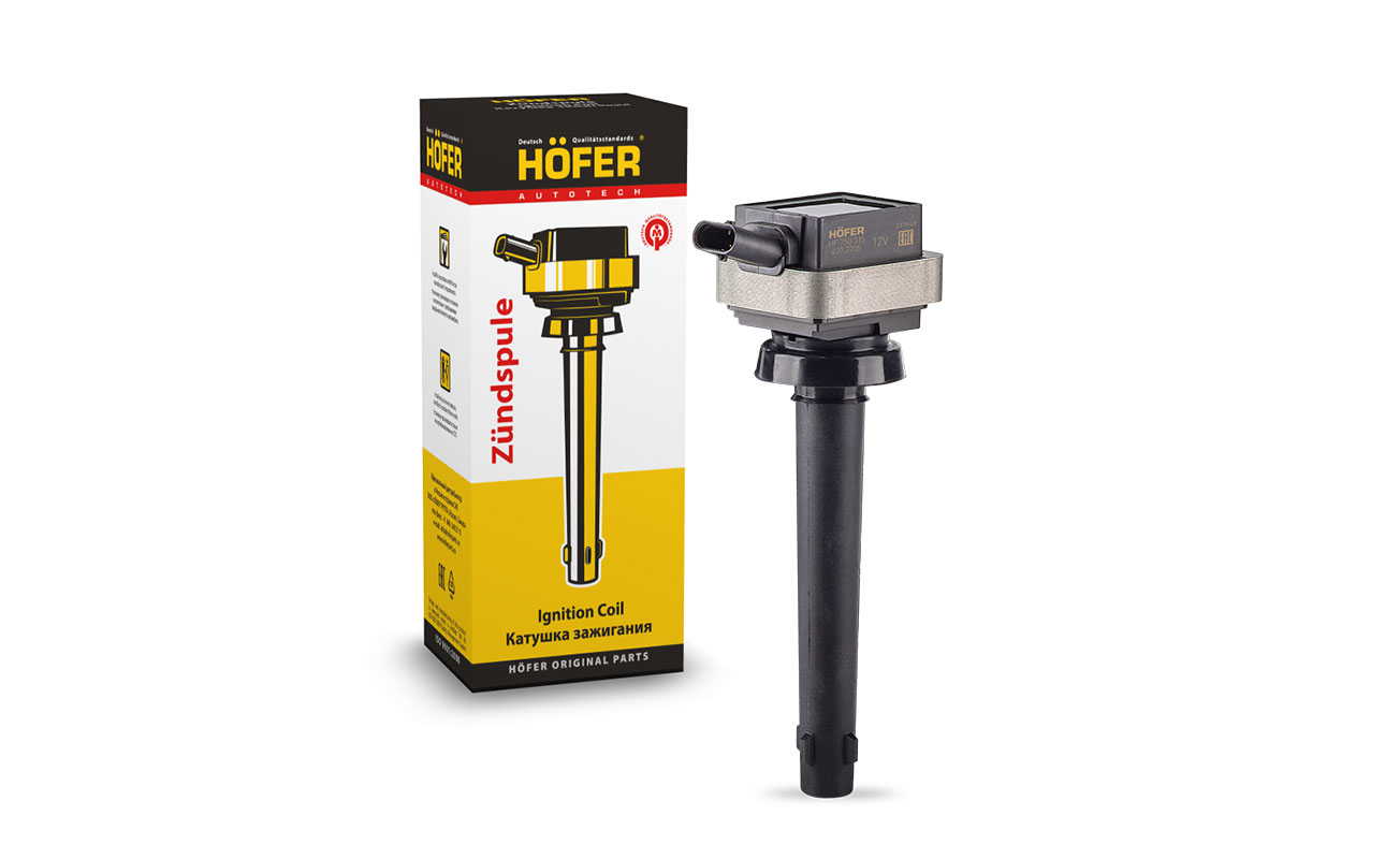Катушка зажигания ГАЗ 3302 40624 Евро-3 (на свечу) HOFER