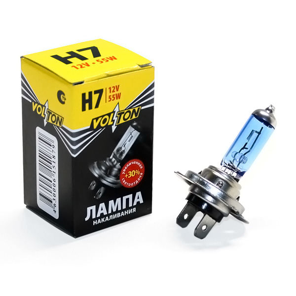 Лампа H7 12V 55W +30% VOLTON