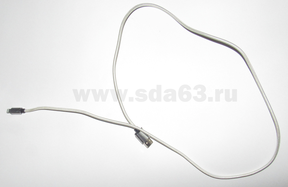 Кабель нейлоновый 1м. для коммутации и зарядки с USB для iphone5/6