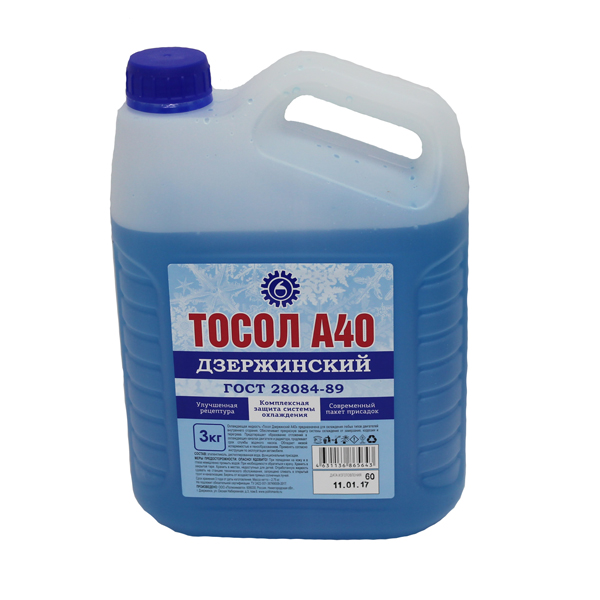 Тосол  "Дзержинский ГОСТ" А-40М 3кг