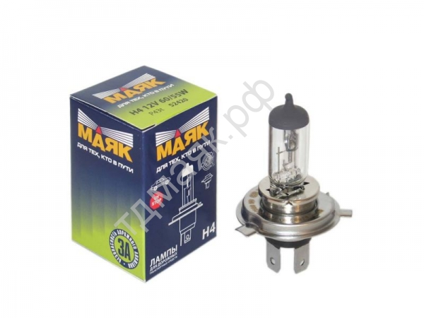 Лампа H4 12V 60/55W P43t МАЯК