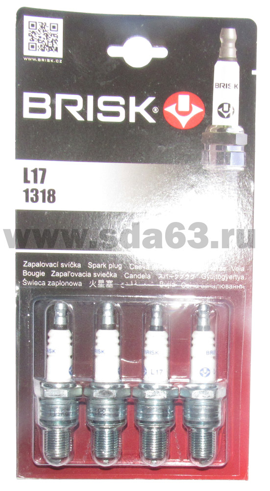 Свеча зажигания ГАЗ 406 (4 шт.) BRISK CLASSIC