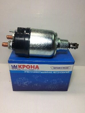 Втягивающее реле ГАЗ,ПАЗ,ЗИЛ дв.ММЗ Д-243,Д-245 24В (для стар. 7402.3708 БАТЭ) 3 отв. КРОНА г.Самара