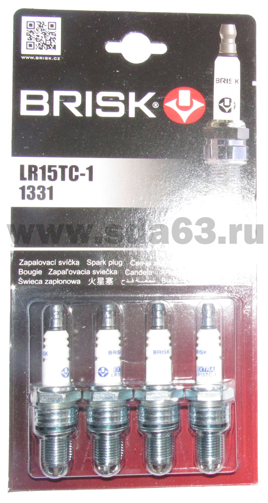 Свеча зажигания ВАЗ 2108-10 инж. 8 кл. 3 элект. (4 шт.) BRISK (EXTRA) 