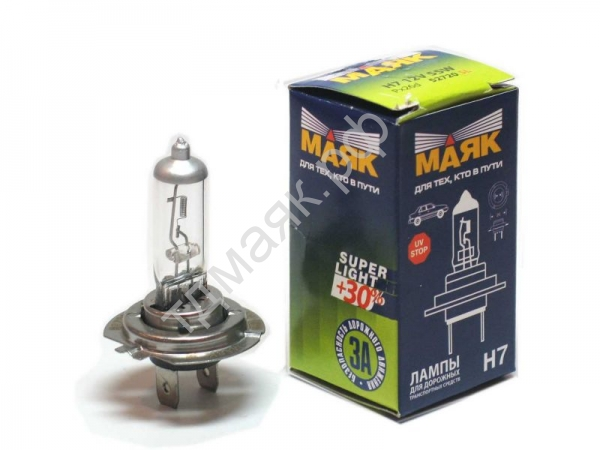 Лампа Н7 12V 55W +30% МАЯК 