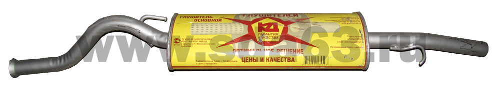 Глушитель ВАЗ 21124 (ВАЗ 2112 дв. 1,6)  КД ТД "Глушитель" г. Тольятти