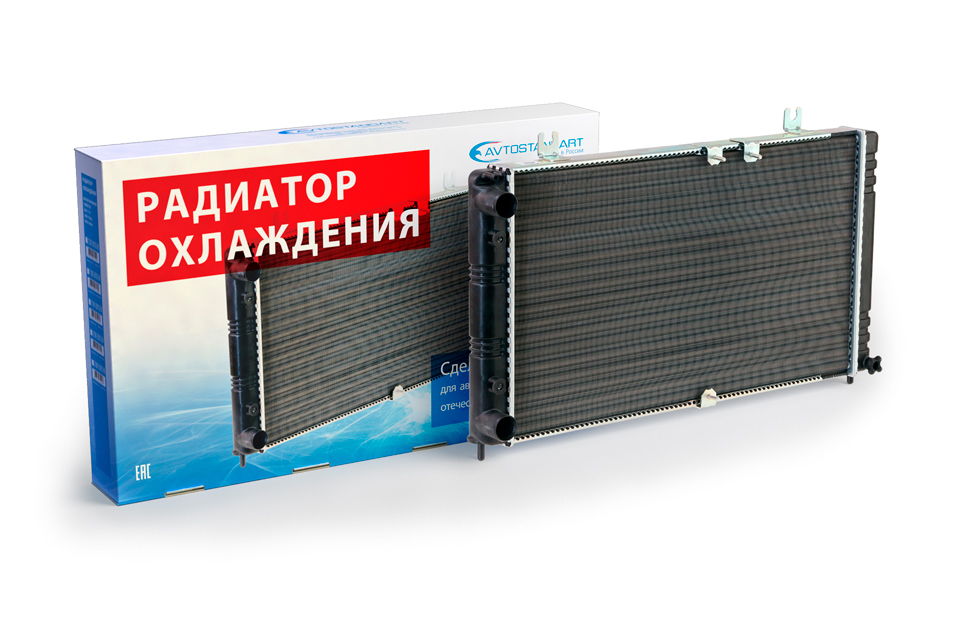 Радиатор охл. алюм. ВАЗ 1118 Калина Автостандарт