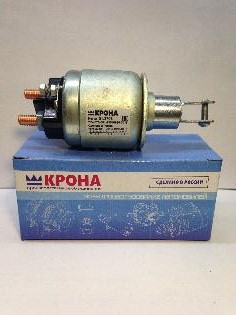 Втягивающее реле ГАЗ, УАЗ 406 (для стартера 60.3708 КЗАТЭ) 2 креп. отв. КРОНА г.Самара