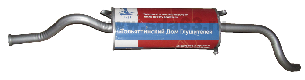 Резонатор ВАЗ 21101 (после 2008г) без катализ ТДГ ГОСТ "Глушитель" г. Тольятти